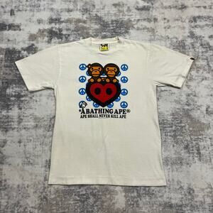 Authentic Bape 2008 Baby Milo Peace Tee S
